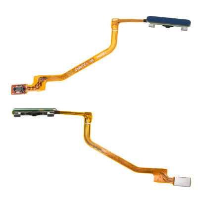 Шлейф для Xiaomi Poco X3 NFC/X3 Pro (M2007J20CG/M2102J20SG) сканер отпечатка пальцев Синий