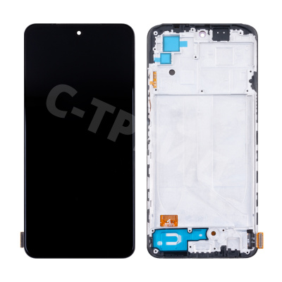 Дисплей для Xiaomi Redmi Note 10/10S/Poco M5s (M2101K7AG/M2101K7BNY/M2102K7AG/2207117BPG) модуль с рамкой Черный - (OLED)