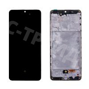 Дисплей для Samsung Galaxy A31 (A315F) модуль с рамкой Черный - (OLED)