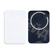 Задняя крышка для iPhone 17 Pro (A3523) Серебро (стекло, монолит, MagSafe, логотип) - Премиум