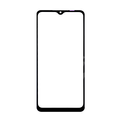 Стекло для переклейки Samsung Galaxy A12 (A125F) с OCA пленкой Черный - OR (Mitsubishi)