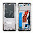 Рамка дисплея для Tecno Spark 40 4G (KM5n) Черный (возможен дефект ЛКП)