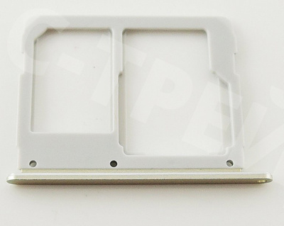 Держатель SIM для Samsung Galaxy A3 2016/A5 2016 (A310F/A510F) Золото