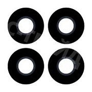 Стекло камеры для Huawei Honor X8a 4G (CRT-LX1) (комплект 4 шт.) Черный