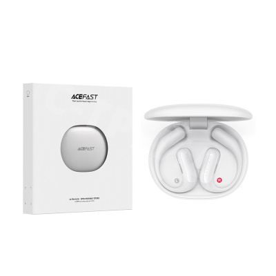 Беспроводные наушники Bluetooth Acefast FA002 (TWS, накладные с ушным креплением, активное шумоподавление) Белый
