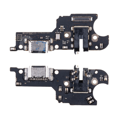 Шлейф для Realme Narzo 50A (RMX3430) плата на системный разъем/разъем гарнитуры/микрофон