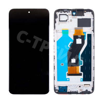 Дисплей для Tecno Spark 30 5G (KL8) модуль с рамкой Черный - OR