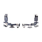 Шлейф для iPhone 15 (A3090) на системный разъем/микрофон Черный - Премиум