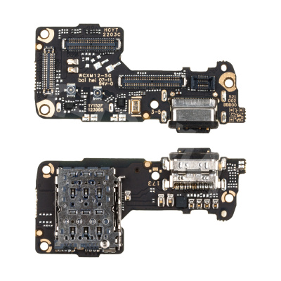 Шлейф для Xiaomi 12 (2201123G) плата системный разъем/разъем SIM/микрофон