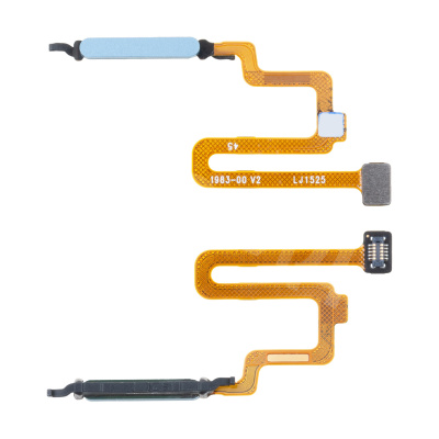 Шлейф для Xiaomi Redmi Note 11 Pro 4G/5G/Poco X4 Pro 5G (2201116TG/2201116SG/2201116PG) сканер отпечатка пальцев Голубой