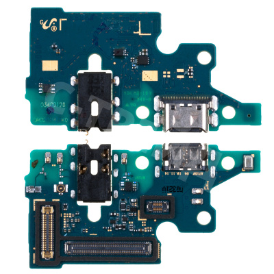 Шлейф для Samsung Galaxy A71 (A715F) плата системный разъем/разъем гарнитуры/микрофон - Премиум