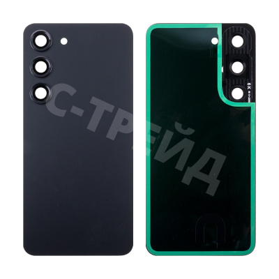 Задняя крышка для Samsung Galaxy S23 (S911B) Черный - Премиум