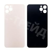 Задняя крышка для iPhone 11 Pro (A2215) Золото (стекло, монолит, широкий вырез под камеру, логотип) - Премиум