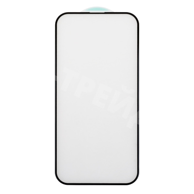 Защитное стекло "Стандарт" для iPhone 14 Pro Черный (Полное покрытие)