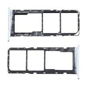 Держатель SIM для Tecno Spark 20C (BG7n) Серебро