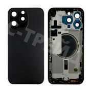 Корпус для iPhone 15 Pro Max (A3106) (1 Sim) Черный - Премиум