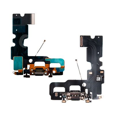 Шлейф для iPhone 7 на системный разъем/микрофон Черный