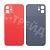 Задняя крышка для iPhone 12 (A2403) Красный (стекло, узкий вырез под камеру, логотип) - Премиум