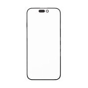 Стекло для переклейки iPhone 15 Pro (A3102) с OCA пленкой Черный - OR (Feaglet)