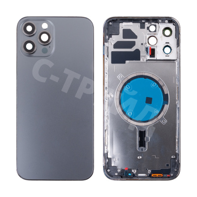 Корпус для iPhone 12 Pro Max (A2411) (1 Sim) Серый - Премиум