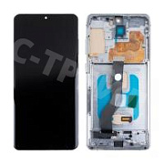 Дисплей для Samsung Galaxy S20+ (G985F) модуль с рамкой Серый - (In-Cell)
