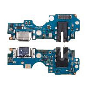 Шлейф для Infinix Hot 12 Pro (X668C) плата на системный разъем/разъем гарнитуры/микрофон - Премиум