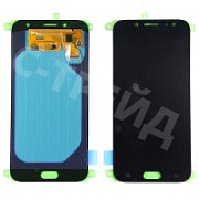 Дисплей для Samsung Galaxy J7 2017 (J730F) в сборе с тачскрином Черный - (OLED)