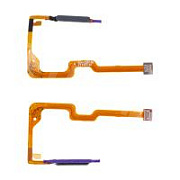 Шлейф для Huawei Honor X6a (WDY-LX1) сканер отпечатка пальцев Черный