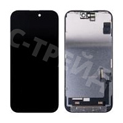Дисплей для iPhone 15 (A3090) в сборе с тачскрином Черный - OR100 (Снятый, без ремонта)