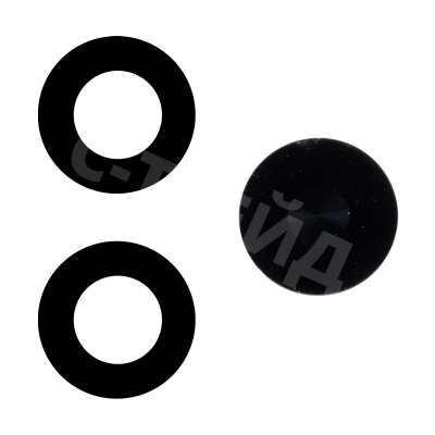 Стекло камеры для Realme C65 4G (RMX3910) (комплект 3 шт.) Черный