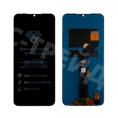Дисплей для Tecno Spark 7 (KF6n) в сборе с тачскрином Черный - Оптима