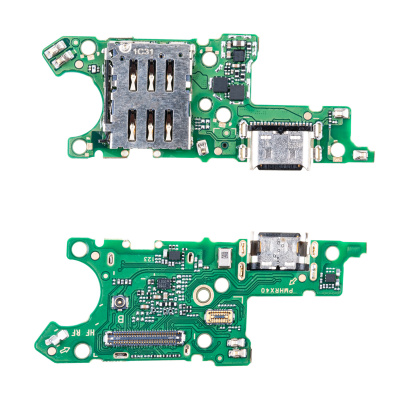 Шлейф для Huawei Honor X9a 5G (RMO-NX1) плата на системный разъем/разъем SIM/микрофон - Премиум