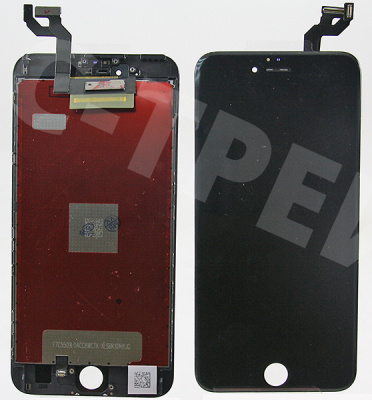 Дисплей для iPhone 6S Plus в сборе с тачскрином Черный - Оптима