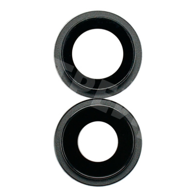 Стекло камеры для iPhone 12/12 mini (комплект 2 шт.) Черный