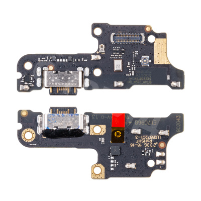 Шлейф для Xiaomi Redmi 13C 4G/Poco C65 (23100RN82L/23108RN04Y/2310FPCA4G) плата на системный разъем/микрофон - Премиум