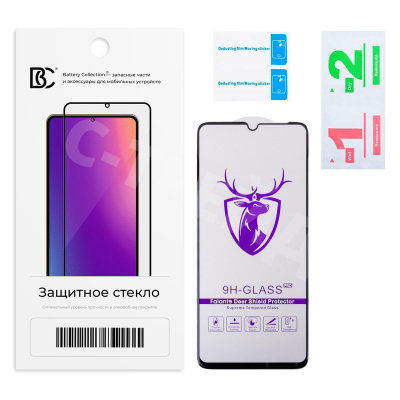 Защитное стекло "Премиум" для Xiaomi Redmi 13C 4G/Poco C65 Черный