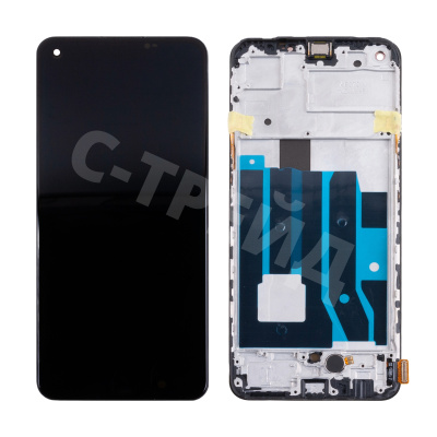 Дисплей для Realme 9 (RMX3521) модуль с рамкой Черный - (OLED)