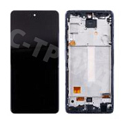 Дисплей для Samsung Galaxy A52/A52 5G/A52s 5G (A525F/A526B/A528B) модуль с рамкой Фиолетовый - (OLED) (Full Size)