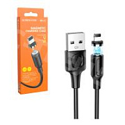Кабель USB - Lightning Borofone BX41 (2.4A, магнитный) Черный