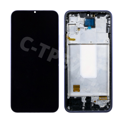 Дисплей для Samsung Galaxy A34 5G (A346B) модуль с рамкой Фиолетовый - (OLED) (Full Size)