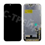 Дисплей для iPhone 13 (A2635) в сборе с тачскрином Черный - DD (Soft OLED, Full HD) (площадка под IC)