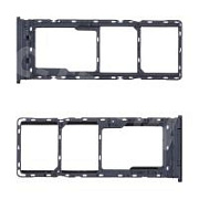 Держатель SIM для Tecno Pova 2 (LE7n) Черный