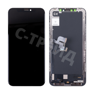 Дисплей для iPhone X в сборе с тачскрином Черный GX
