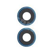 Стекло камеры для iPhone 13/13 mini (комплект 2 шт.) Синий