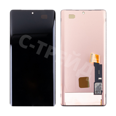 Дисплей для Google Pixel 7 Pro (GE2AE) в сборе с тачскрином Черный - (OLED)