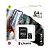 Карта памяти MicroSDXC 64GB Class 10 Kingston Canvas Select Plus A1 100MB/s + SD адаптер