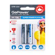 Батарейка AA LR6 GoPower Super Alkaline 1.5V (2 шт. в блистере)