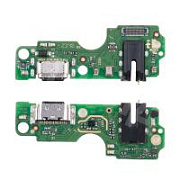 Шлейф для Infinix Hot 30 Play (X6835B) плата на системный разъем/разъем гарнитуры/микрофон - Премиум