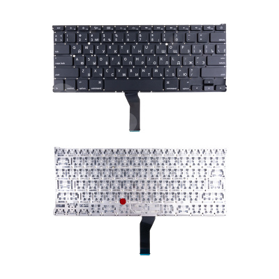 Клавиатура для ноутбука MacBook Air 13" A1369/A1466 (2011-2017, прямой Enter RU) Черный