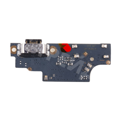 Шлейф для Xiaomi Poco M6 Pro 4G (2312FPCA6G) плата системный разъем/микрофон - Премиум